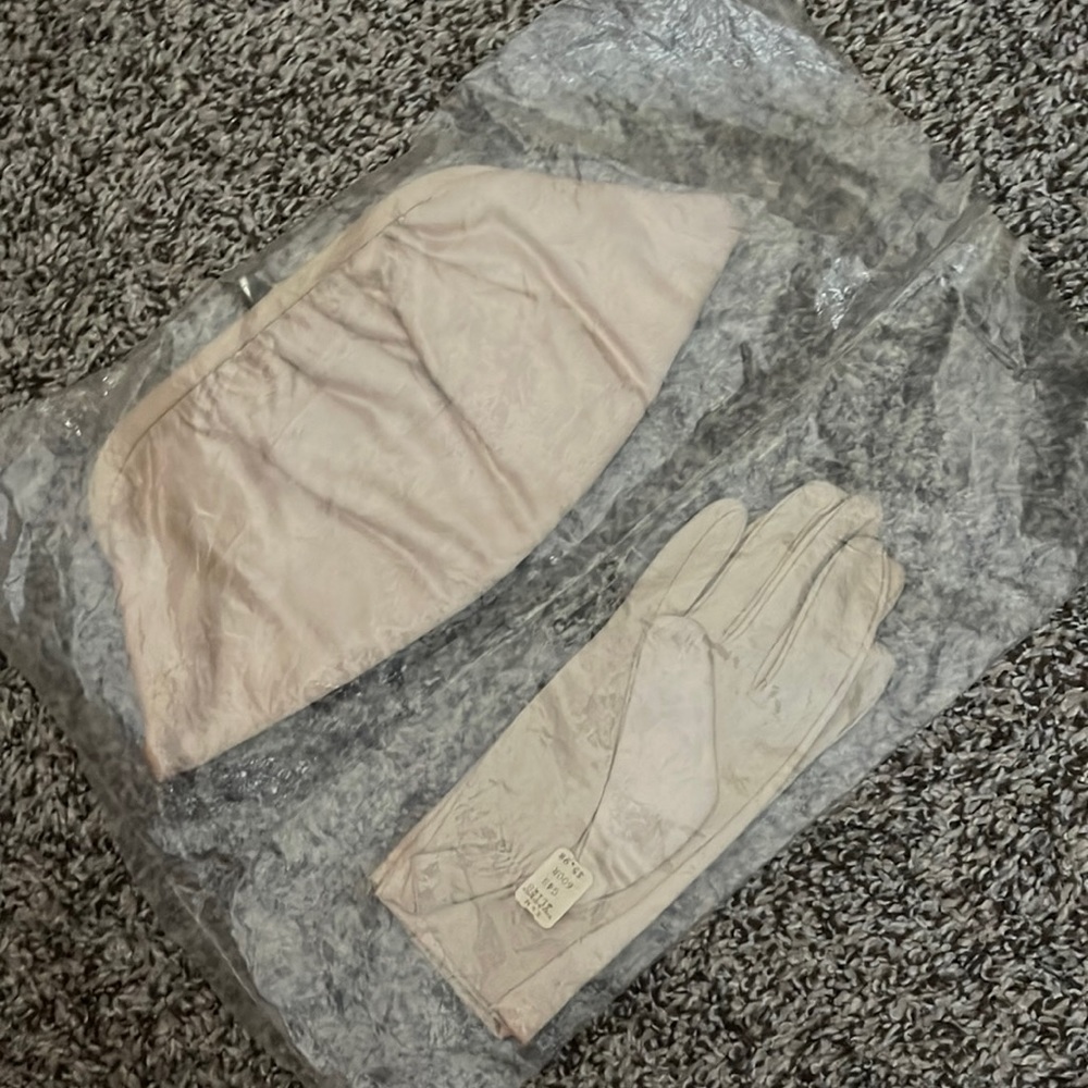 Clutch and Matching gloves.